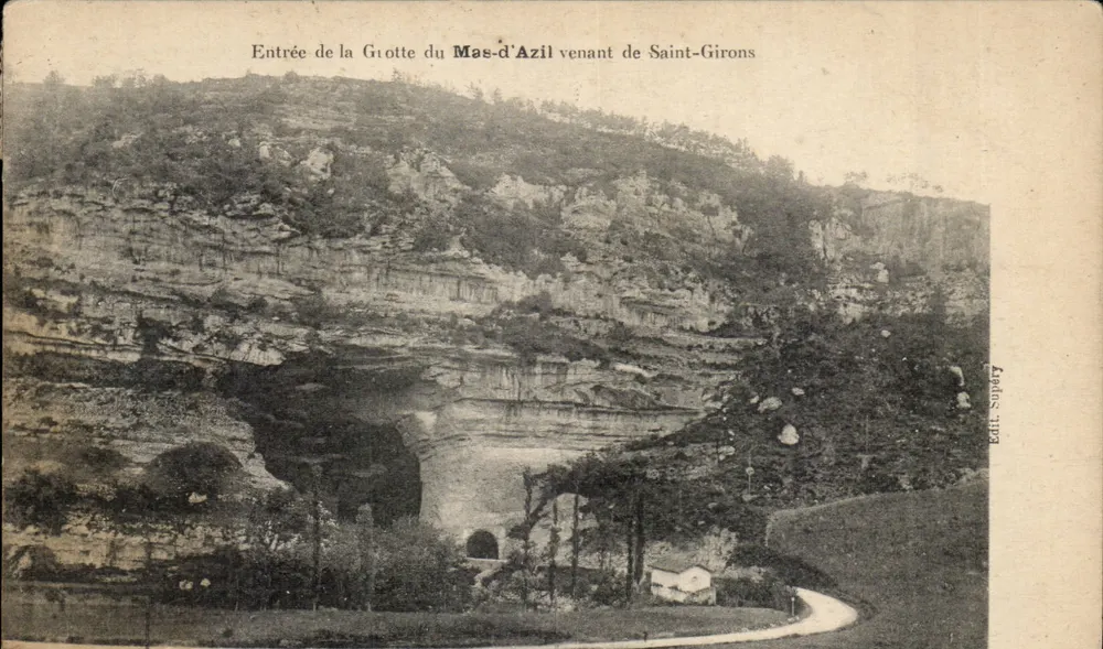 Eingang zur Höhle Mas-d'Azil von Saint-Girons — Supéry Ed. - Vorderseite
