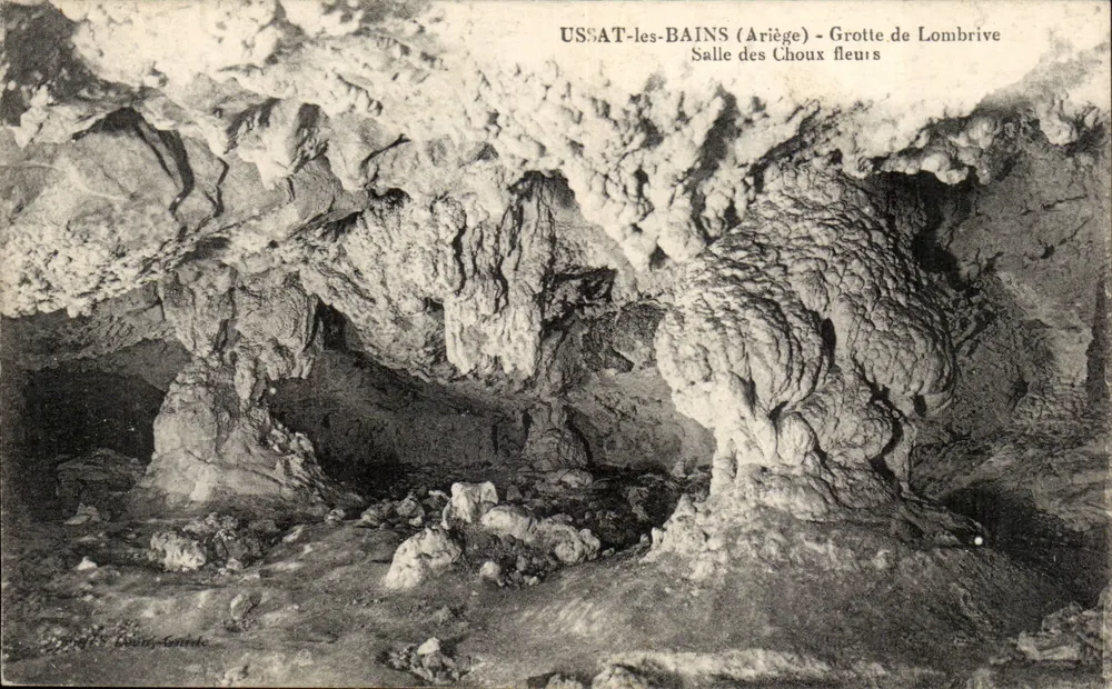 USAT-les-BAINS (Ariège) - Höhle Lombrive - Saal der Blumenkohl - Vorderseite