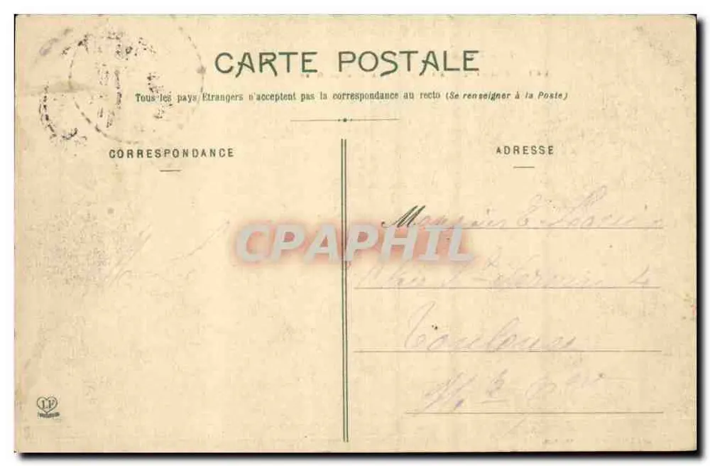 Ussat-les-Bains — Blick auf den Bahnhof — Phototypie Labouche Frères, Toulouse - Rückseite