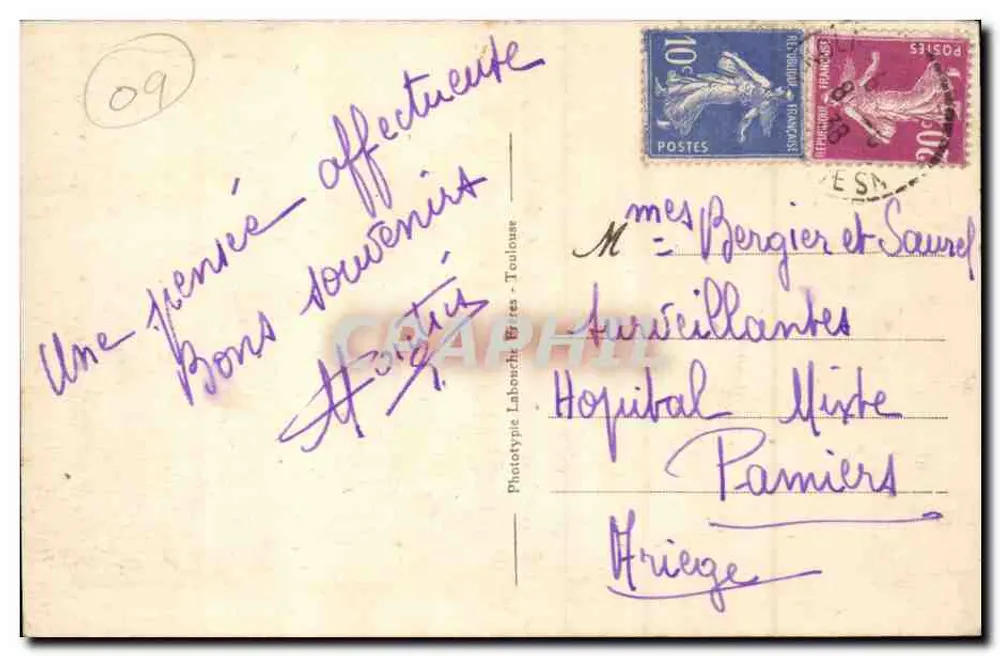 Ussat-les-Bains — Galerien der Thermalbäder — Die Ariégeoise Pyrenäen — n°179 - Rückseite