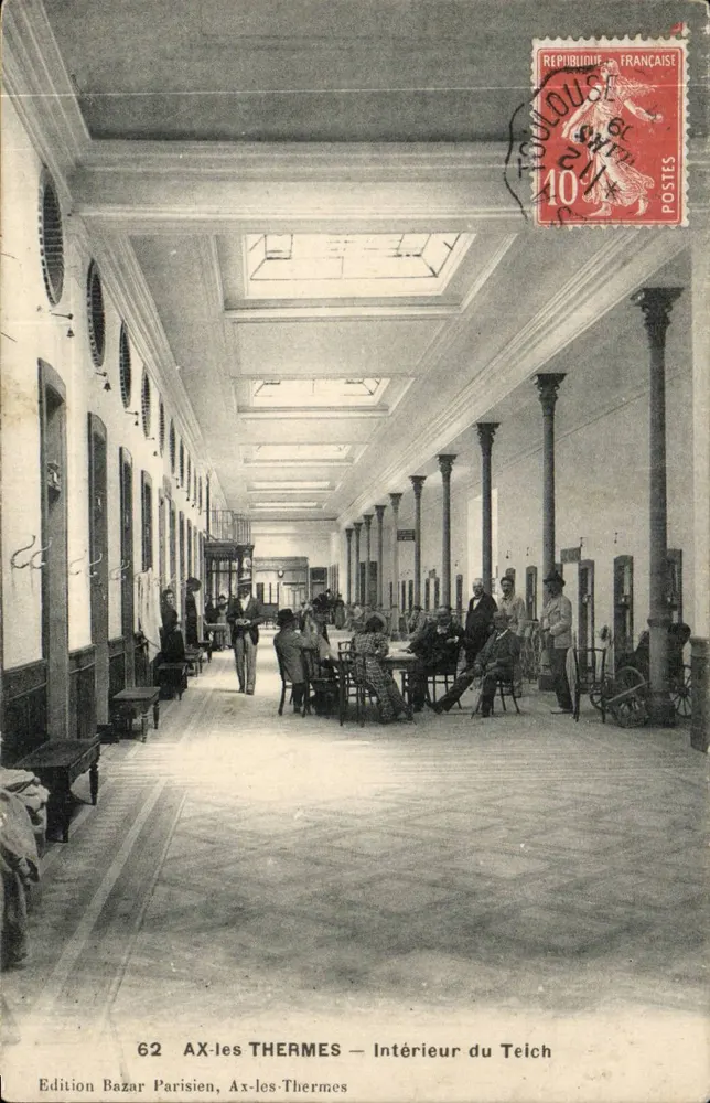 Ax-les-Thermes — Interior do Teich — Edição Bazar Parisien, n°62 - Frente