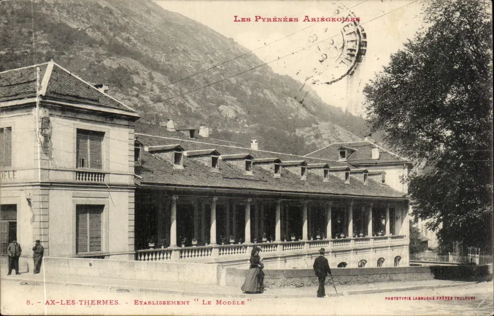 Ax-les-Thermes — Estabelecimento "Le Modèle" — Fototipia Labouche Frères Toulouse - Frente