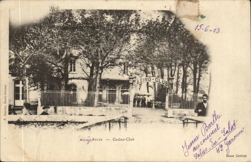 Carrie-Aulus — Casino-Club — P. Bonnés, Saint-Girons - Vorderseite