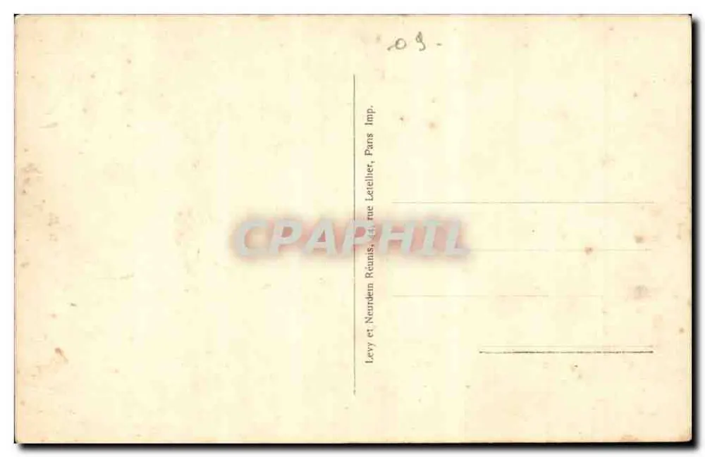Foix. Die Plätze und die Promenade Villotte — Nr. 43 — Verlag Levy et Neudem Réunis, Paris - Rückseite