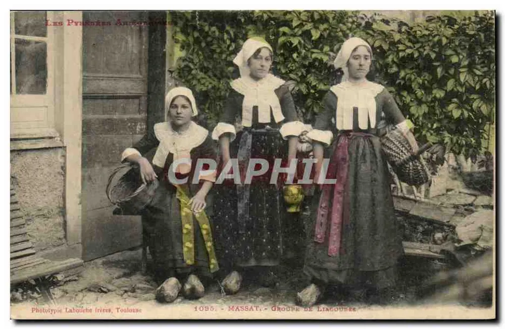 Die Alten Gebete — Gruppe der Liagoures — Phototypie Labouche Frères, Toulouse, n° 1085 - Vorderseite