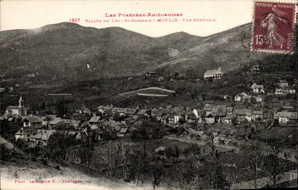 Moualis — Tal der Lez - St-Gironsais — Allgemeiner Blick — Foto. Lahocche F. - Toulouse - Vorderseite