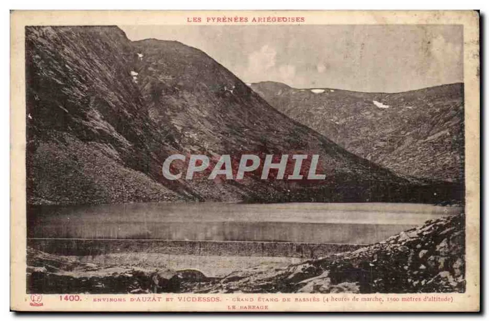 Grand Étang de Bassiès — Die Ariégeoise Pyrenees — Phototypie Labouche-Réti - Toulouse - Vorderseite