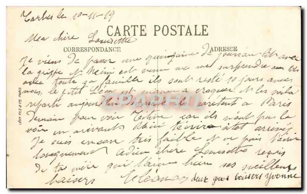 Capela Santa Ana — Tarbes — LL. n°45 - Verso