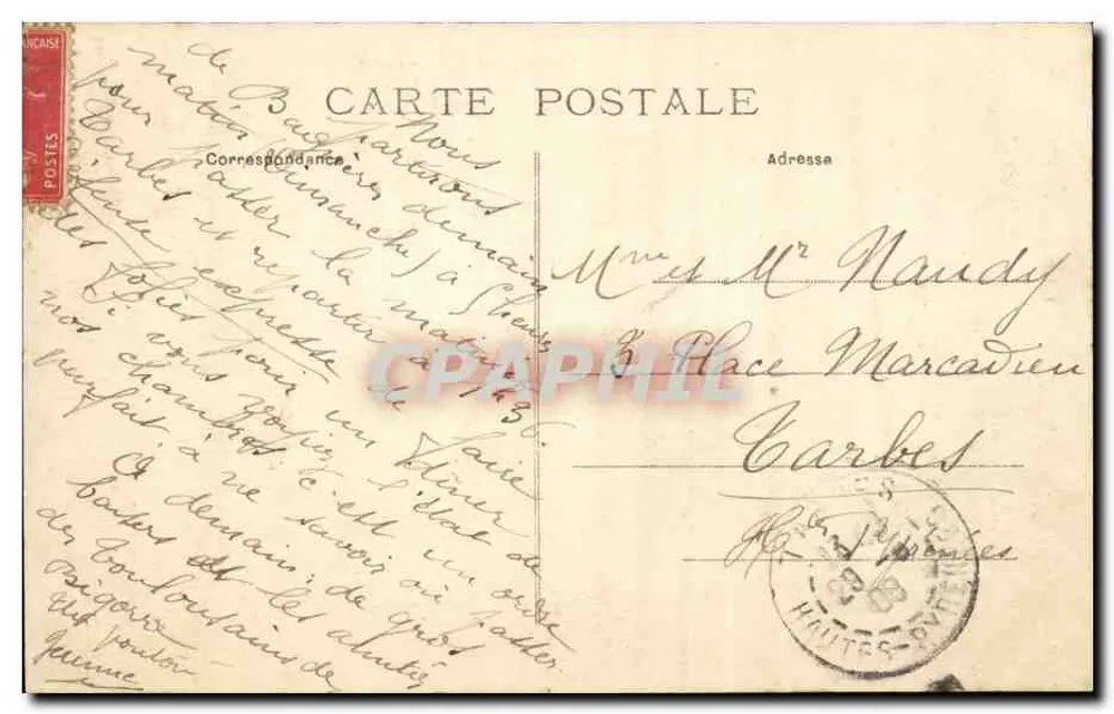 Massif de Lhérès, von Bagnères-de-Bigorre aus gesehen — Buchhandlung Saïous, Bagnères-de-Bigorre - Rückseite