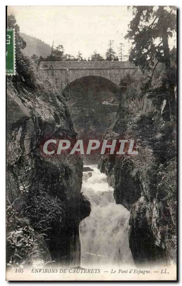 Arredores de Cauterets — O Ponte da Espanha — L.I. - Frente