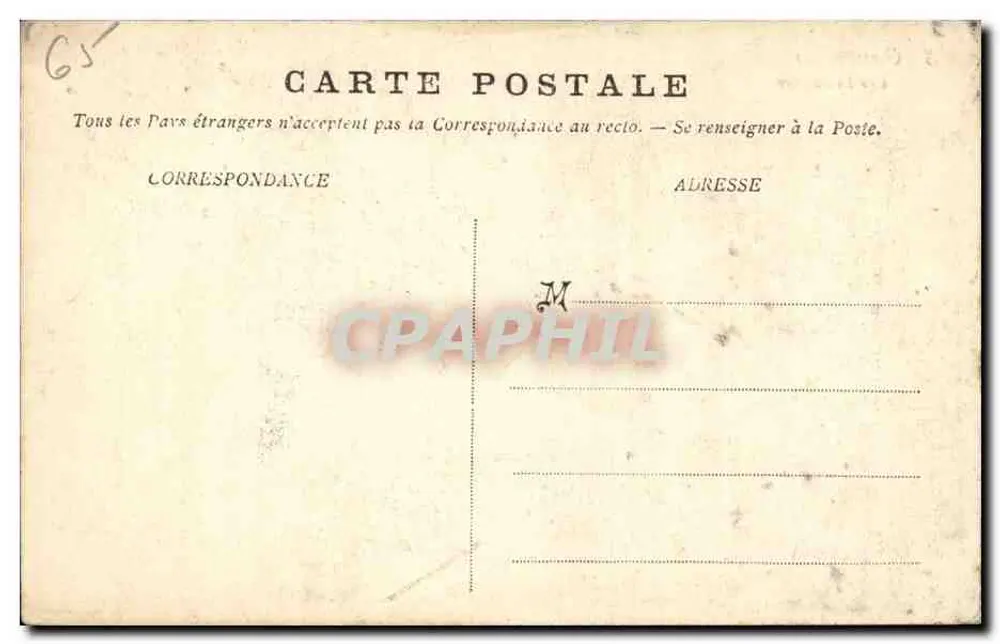 Cauterets — Les Limacons — editor não identificado, n° de série 3 - Verso