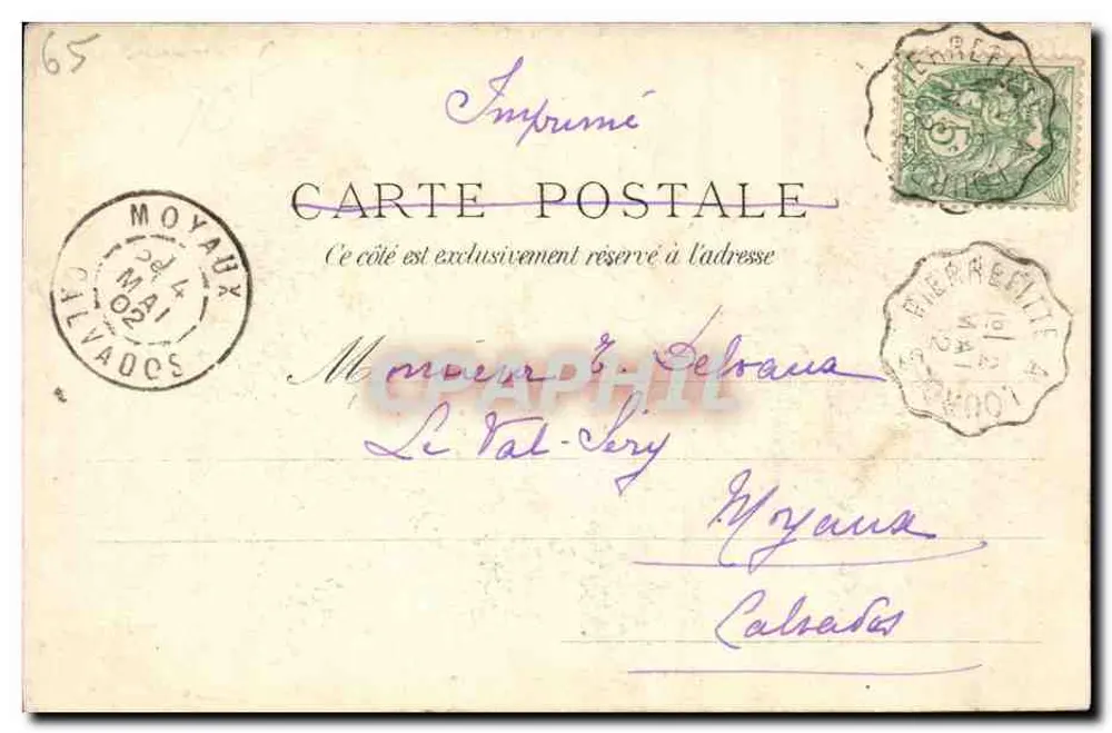 Vista Geral de Cauterets - Lourdes — D.T. — N° 33 — Editor Martine - Verso