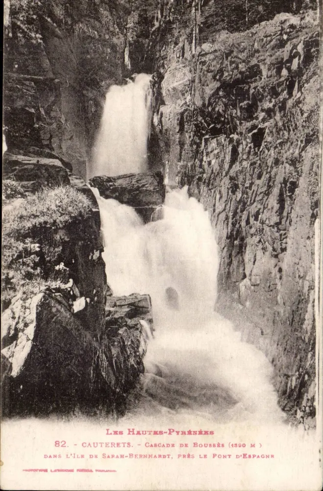 Wasserfall Bousserès — Les Hautes-Pyrénées — Autotype L'Annonce Toulouse - Vorderseite