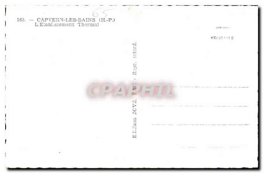 Capvern-les-Bains — Ujęcie termalne — Wydawnictwo ROVS, Rupt. interd. - Rewers
