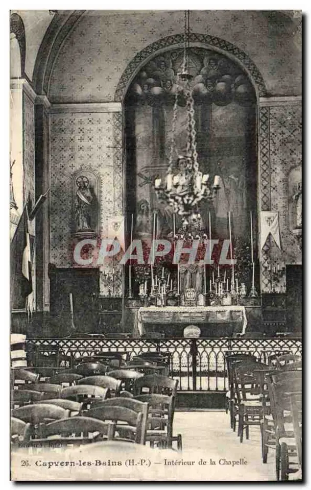 Capvern-les-Bains (H.-P.) — Interior da Capela — Bonjour & Cie, n°26 - Frente