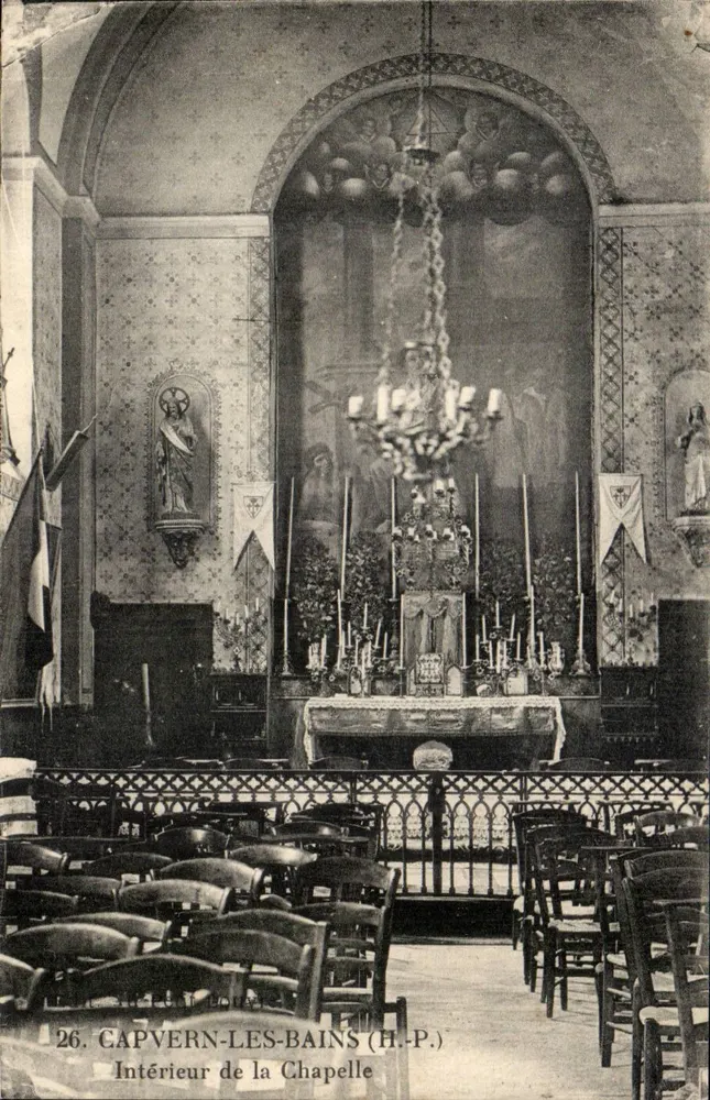 Capvern-les-Bains — Interior da capela — H.P. n°26 - Frente