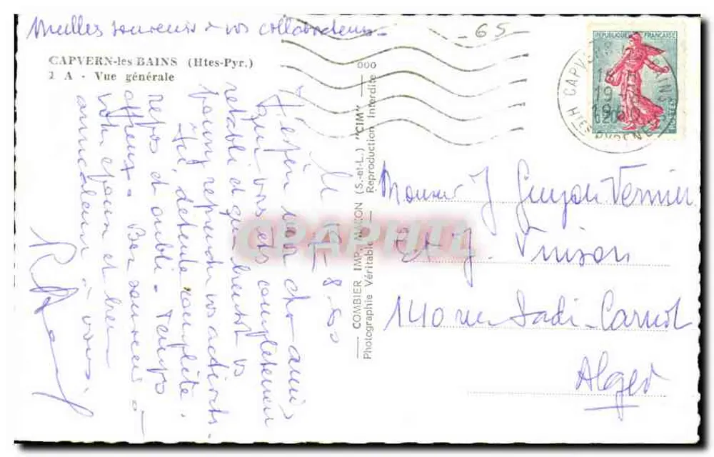 Capvern-les-Bains (Alto-Pirineus) — Vista geral — Editor Cim - Verso
