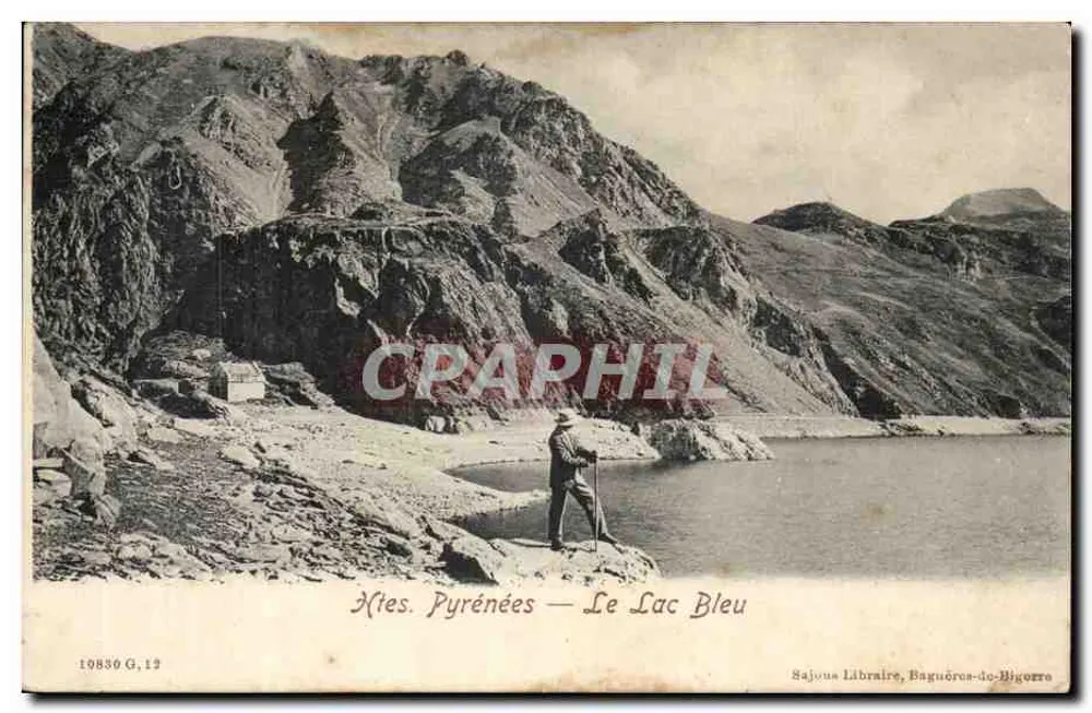 Altas Pirineus — O Lago Azul — Sajous Livreiro, Baguères-do-Bigorre - Frente