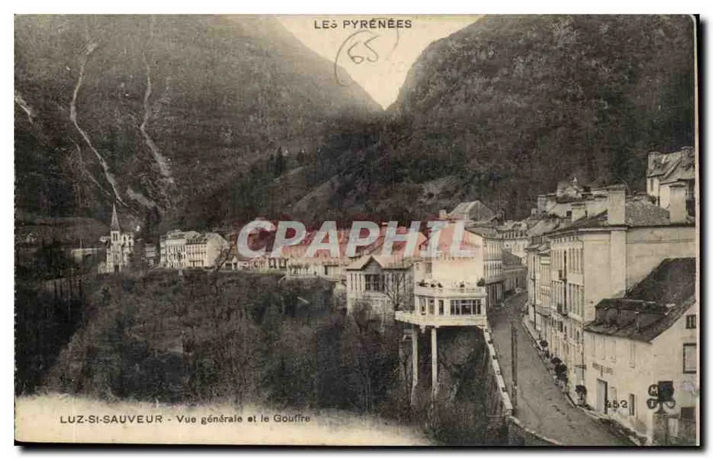 Luz-Saint-Sauveur — Allgemeine Ansicht und der Gouffre — Anonymer Verlag, Nr. 452 - Vorderseite