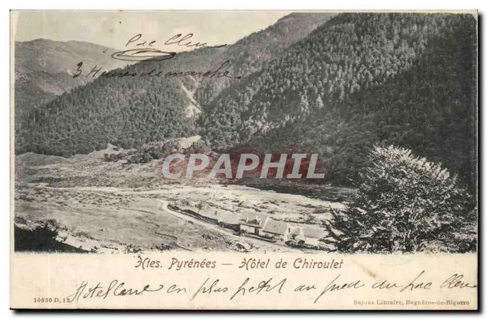 Hêtes. Pirineus — Hotel de Chiroulet — Sajou Libraire, Bagnères-de-Bigorre - Frente