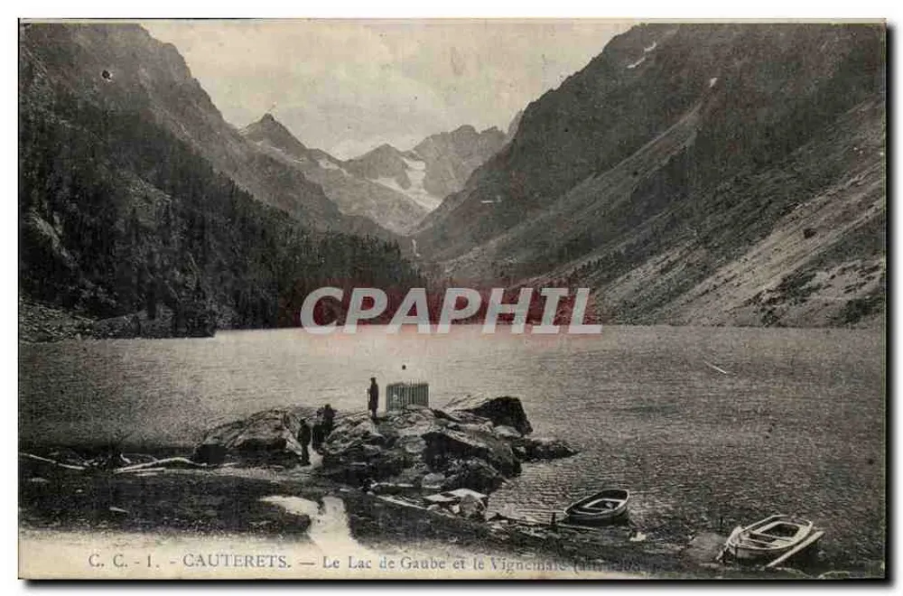 O Lago de Gaube e o Vignemale — Cauterets — C.C. - 1 - Frente