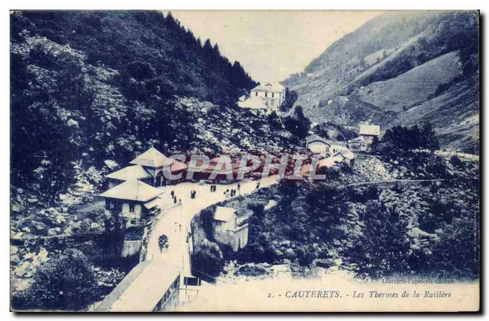 Cauterets - Os Termas de La Raillière — Livraria-Apothecaria Chazeau, n°2 - Frente