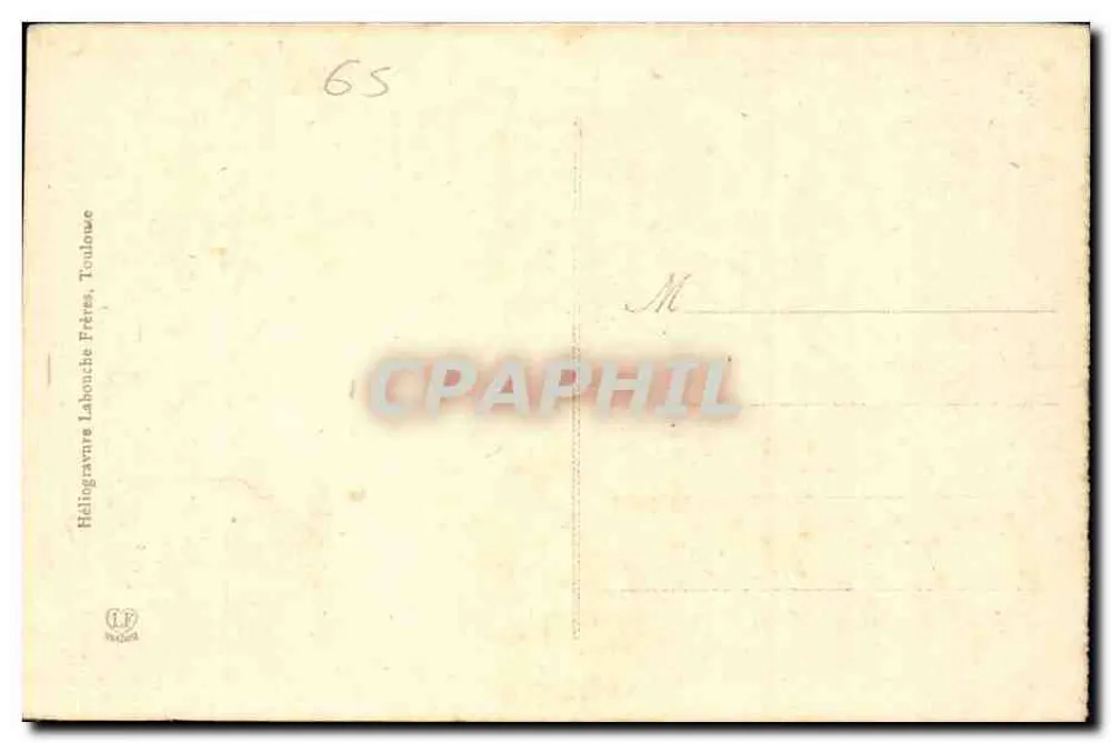 Cauterets - Wodospad Mauhourat — Héliogravure Labouche Frères, Toulouse, nr 85 - Rewers