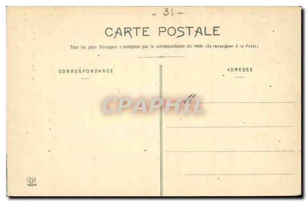 Les Pyrénées (1er Série) — Le Gouffre d'Enfer à Lucron — Phototypie Lasouche Toulouse - Verso
