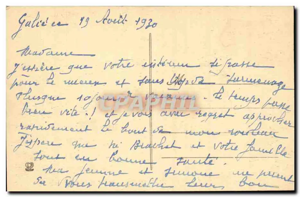 Luchon — Ascensão do Céciré — Fototipia Labouche Frères, Toulouse, n°546 - Verso