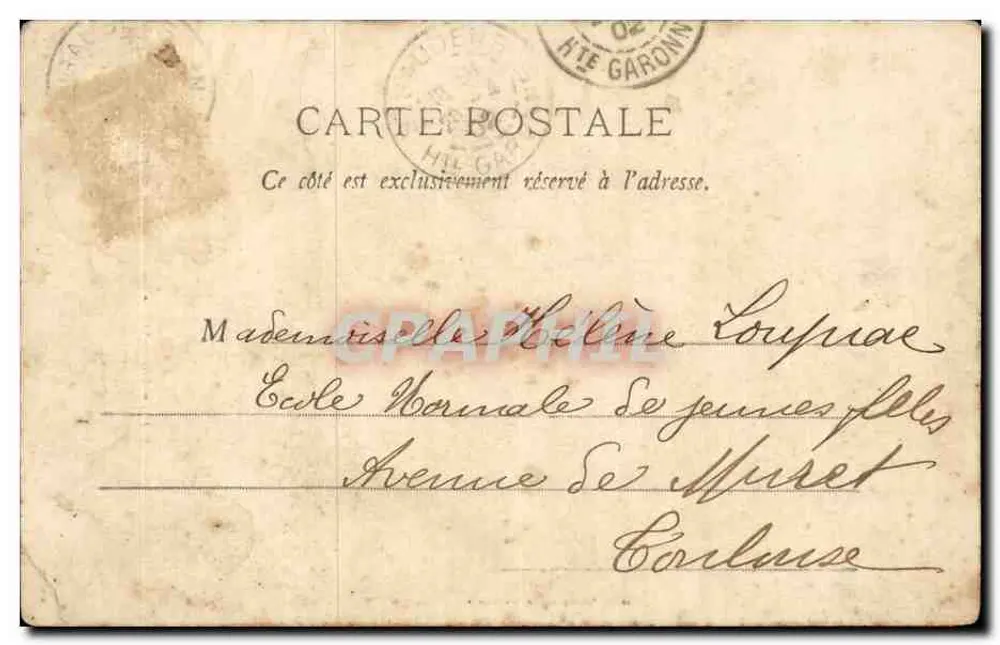 Luchon - Cachoeira do Coração — Imp. L. Rouche Jeters, Toulouse, n°11 - Verso