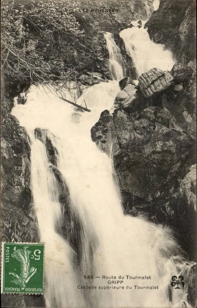 Oberer Wasserfall des Tourmalet — Die Pyrenäen — Gripp - Vorderseite