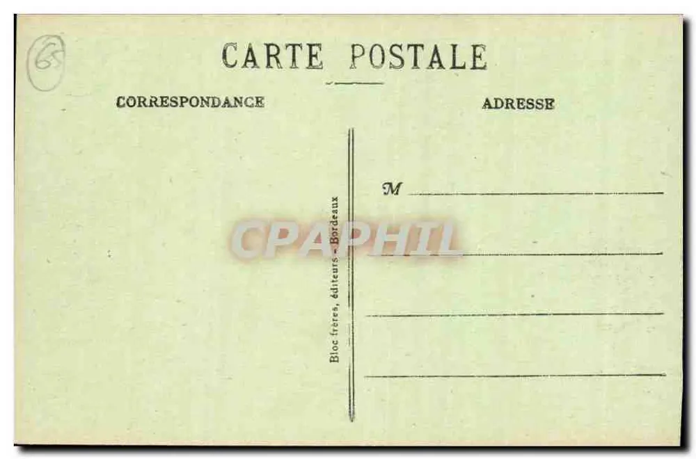 Um Cauterets — Col de Riou und Hotel (1945 m.) — B. R. - Rückseite