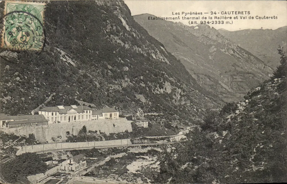 Die Pyrenäen — 24 - Cauterets — Thermalbad La Raillière und Val de Cauterets (Höhe 934-2333 m.) - Vorderseite