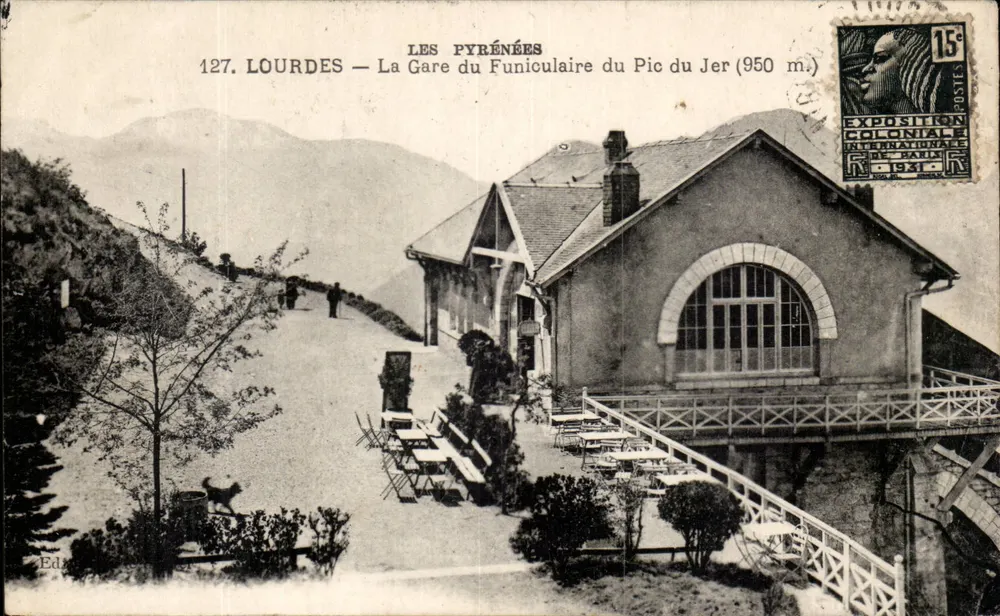 LOURDES — 피크 드 제르 철도역 (950m) — Éd. Lourdes - 앞면