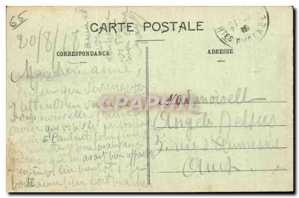 Cauterets - Brücke Meyabat und Pégüère — Verleger: Minotype, Cauterets - Rückseite