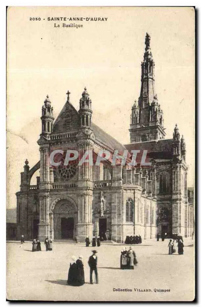 Sainte-Anne-d'Auray — A Basílica — Coleção Villard, Quimper - Frente