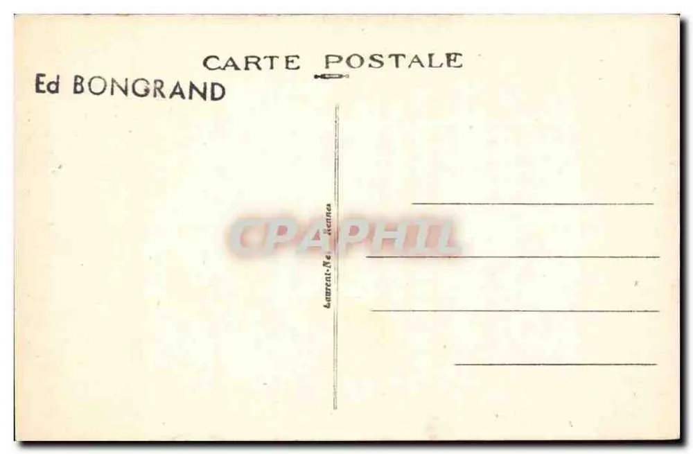 Junge Frau aus Sainte-Anne-d'Auray — traditionelles Kleid — Serie 2063, Verlag Ed Bongrand - Rückseite