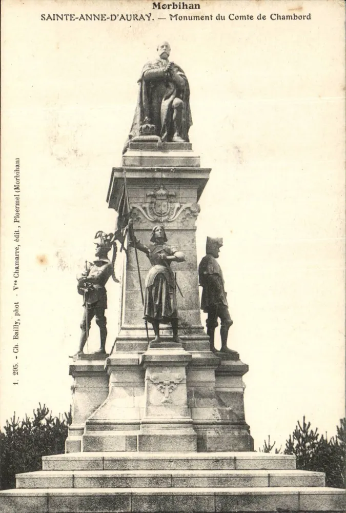 Sainte-Anne-d'Auray — Monumento do Conde de Chambord — Yves Chamarre, fot. — Yves Chamarre, edit. (Ploërmel, Morbihan) - Frente