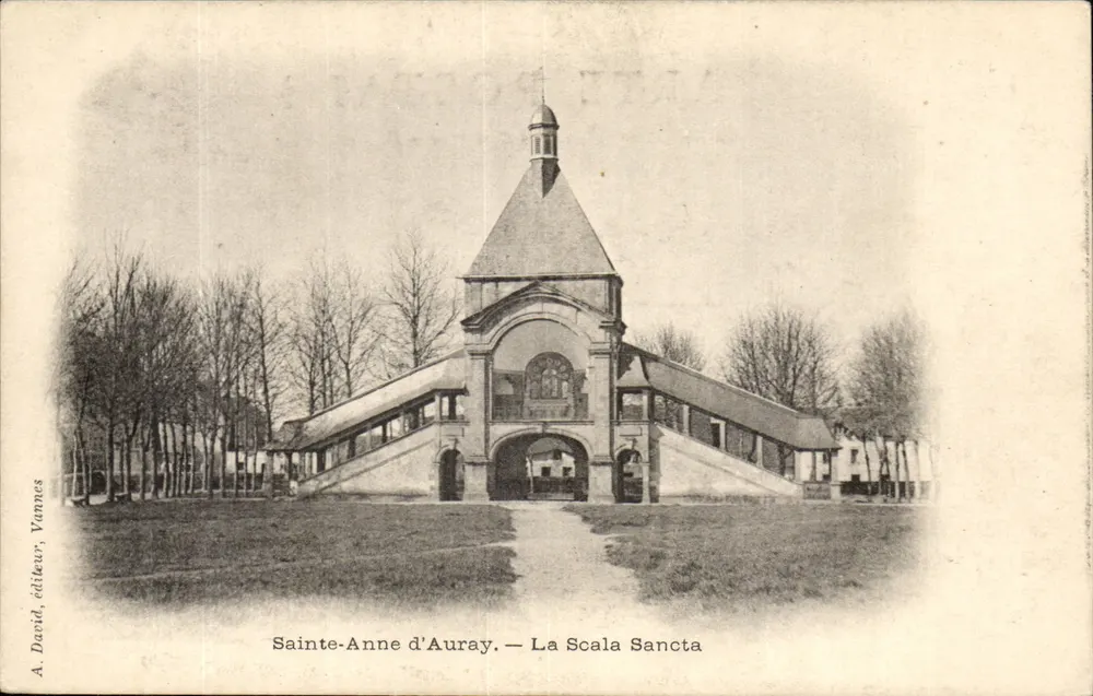 Sainte-Anne d'Auray — A Scala Santa — A. David, editor, Vannes - Frente