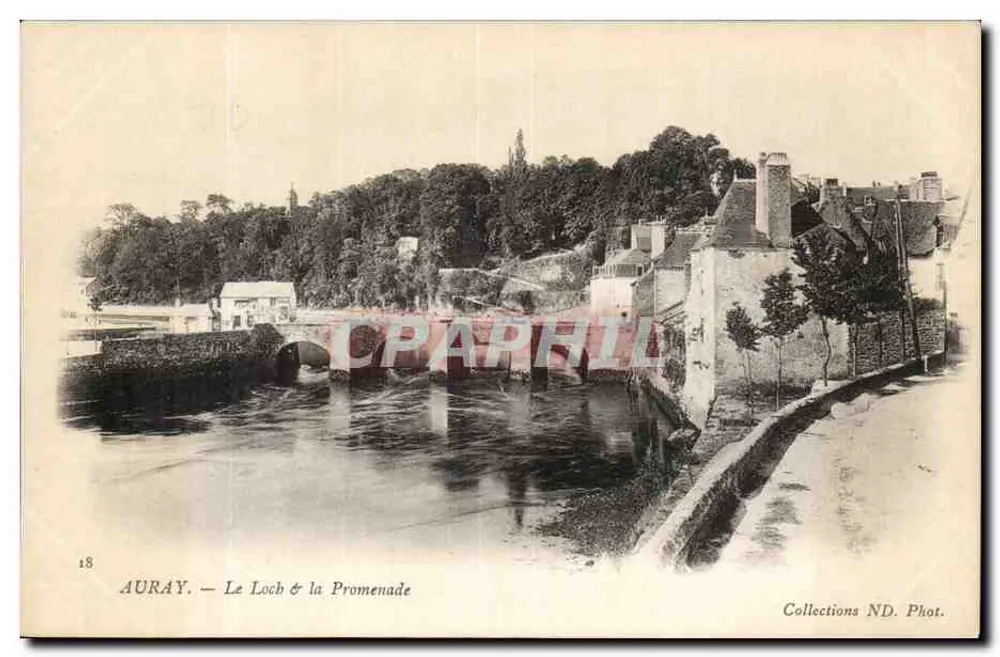 Auray — Het Loch en de Promenade — Collecties ND. Fot. n°18 - Voorkant