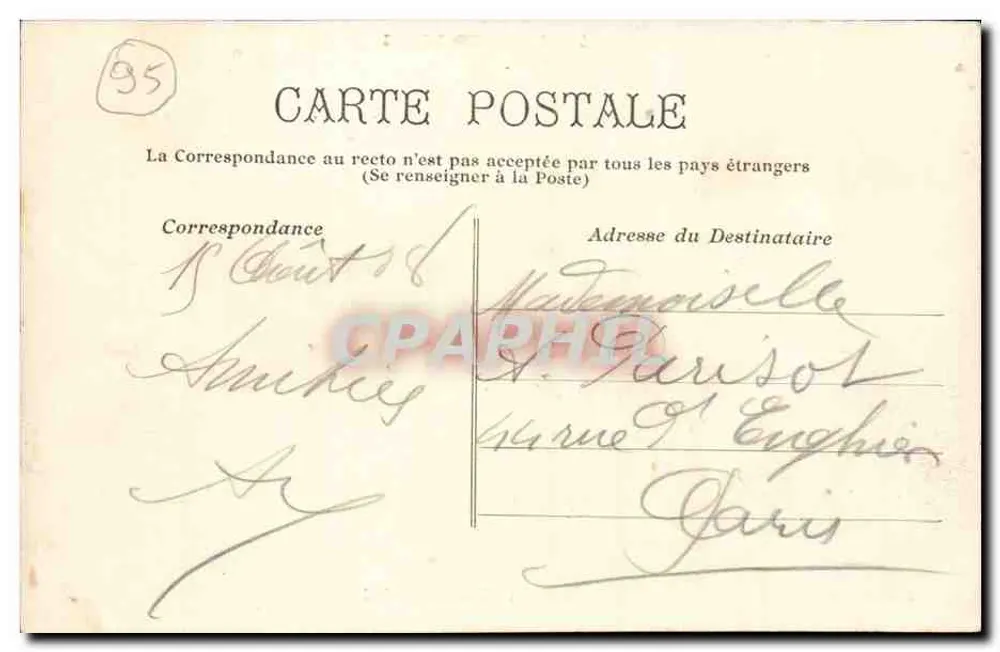 Enghien-les-Bains — A Fonte do Rei — Coleção J. Fleury n°1156 - Verso