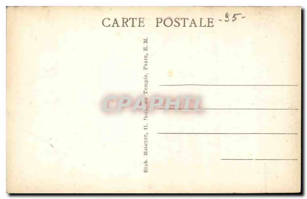 Montmorency - Das Postamt und die Avenue Emile - Rückseite