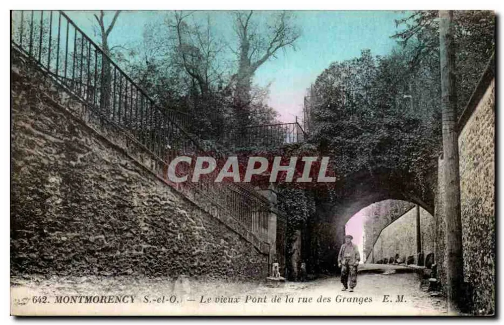 Montmorency S.-et-O. — Der alte Brücke der rue des Granges — E.M. n°642 - Vorderseite