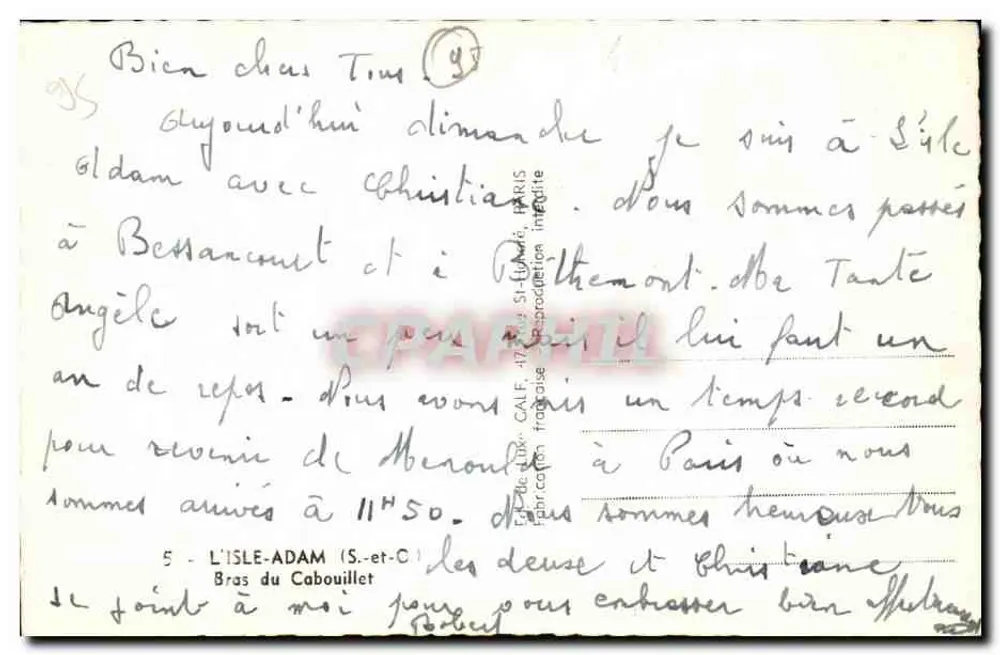 ल'इल-एडम — ब्रास डू काबूइलेट — कैल्फ - पीछे