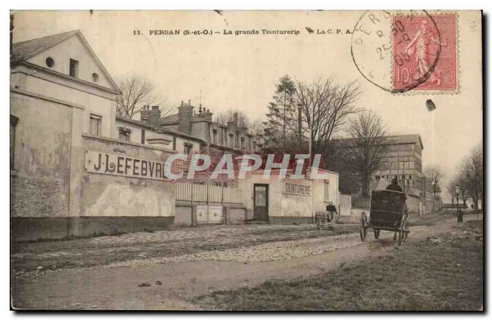 Persan (S.-et-O.) — A grande Teinturerie — J. Lefebvre - Frente