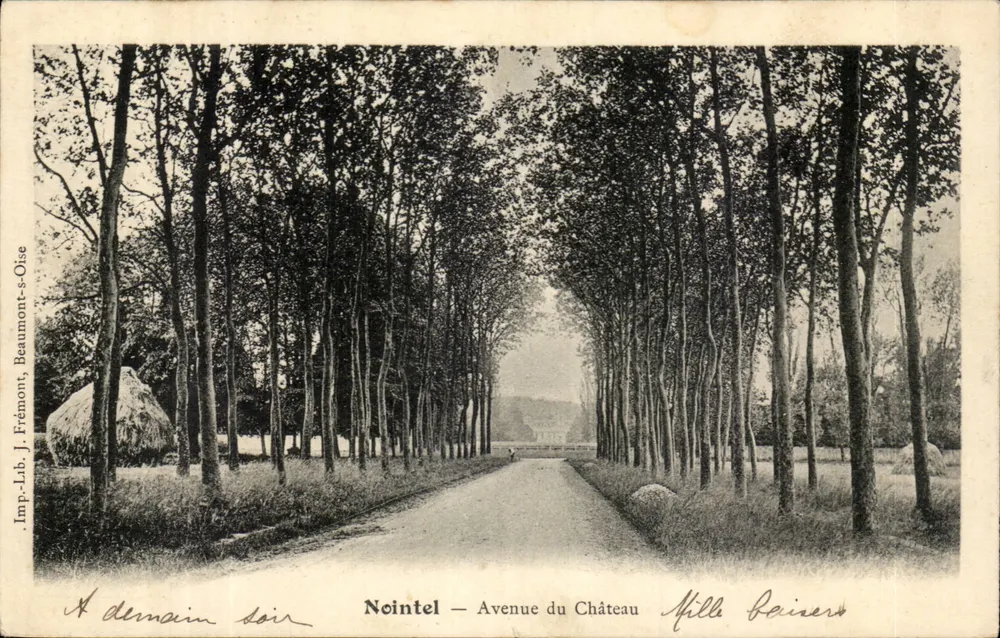 Nointel — Avenida do Castelo — Imp. L. J. Frémont, Beaumont-s-Oise - Frente