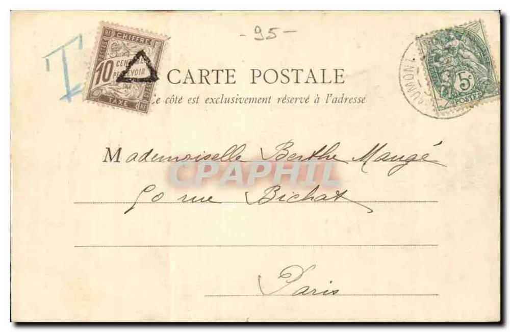 Nointel — Avenida do Castelo — Imp. L. J. Frémont, Beaumont-s-Oise - Verso