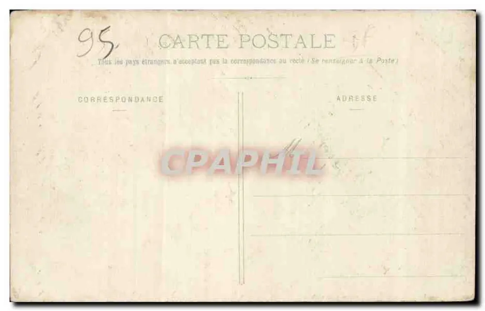Pontoise - Saint-Maclou — editor E. Rigault, Pontoise, n° de série 95 - Verso