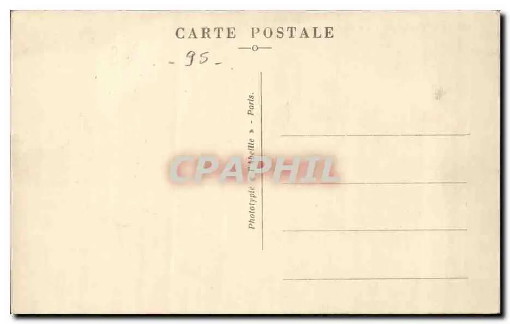 Pontoise - De Dijk en de Perthuis — A.C. 103 — Fototipia Abelle, Parijs - Achterkant