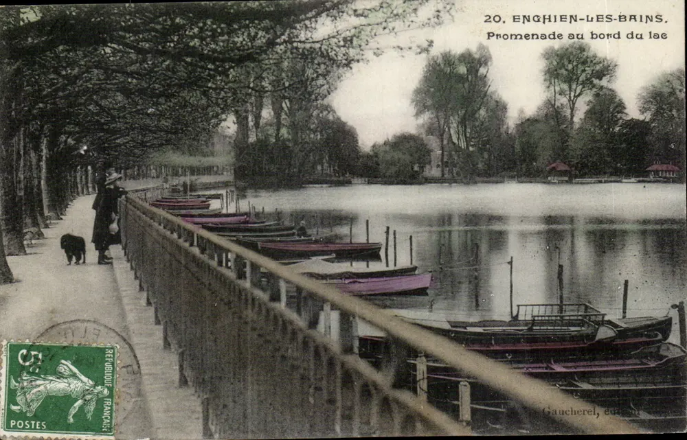 Enghien-les-Bains — Promenade am See — Gaucherel, Verlag - Vorderseite